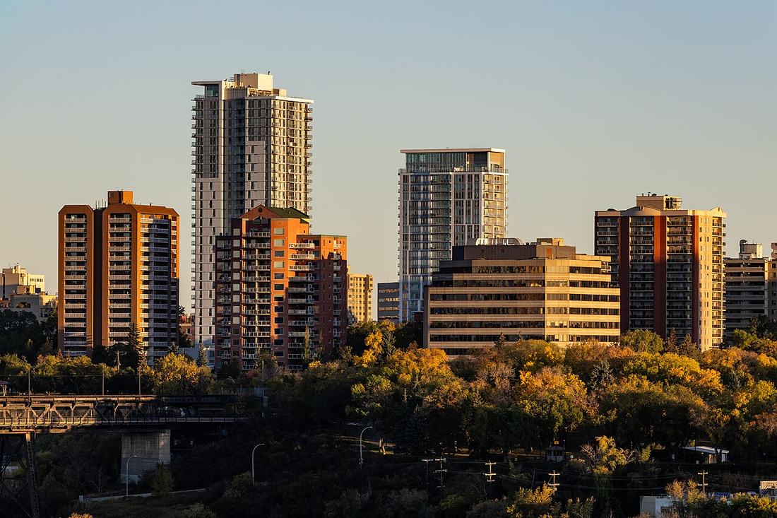 Apartment buildings in Edmonton