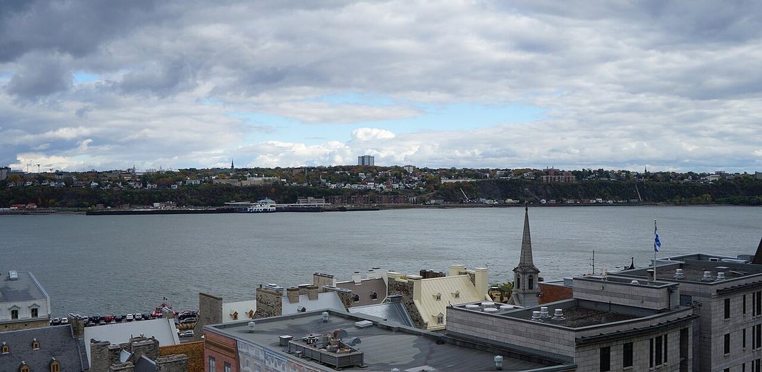 A waterfront path in Quebec City